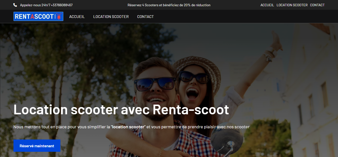 Boutique en ligne Rentascoot